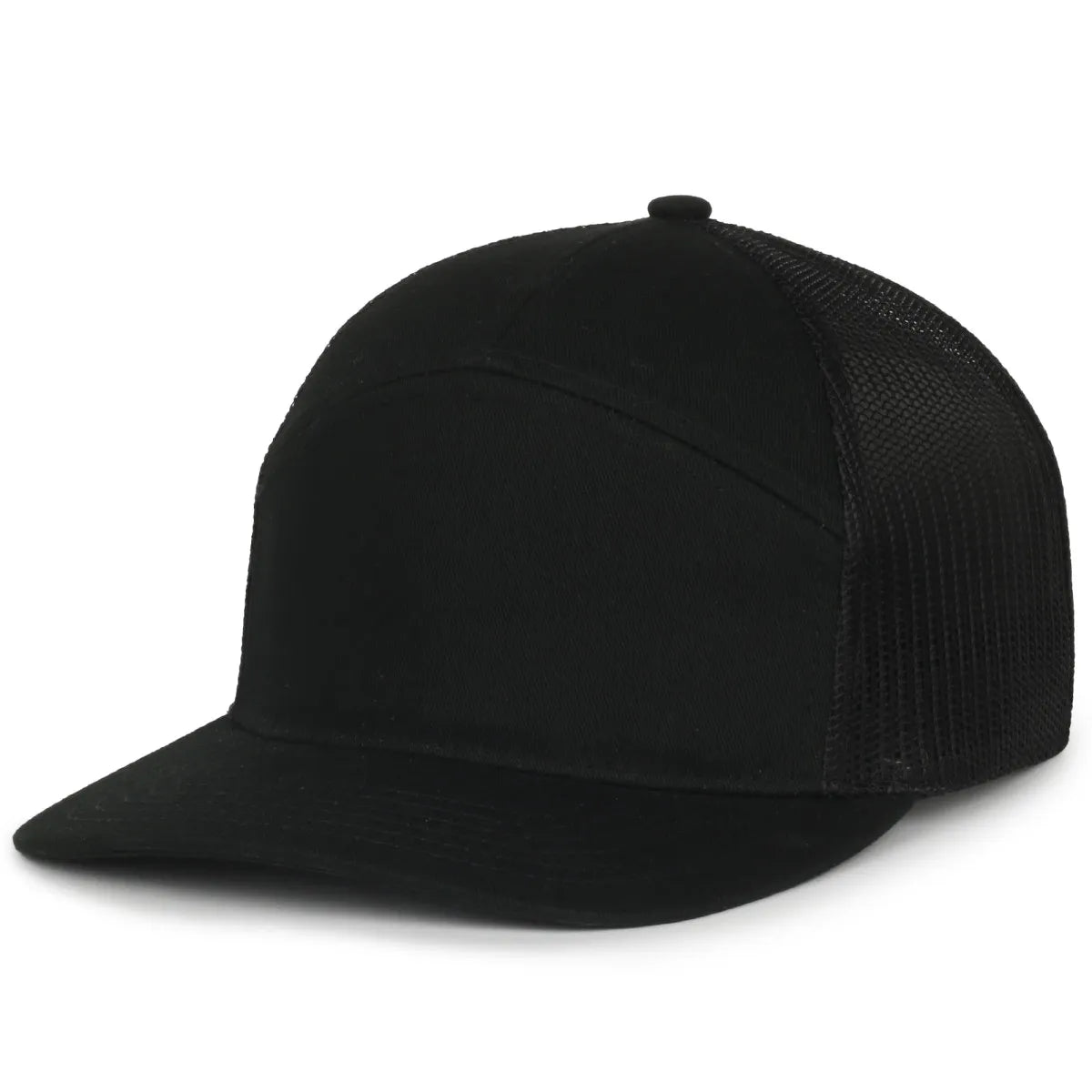 Outdoor Cap OC106 7-Panel Structured Trucker Hat Unisex Accessories Hats & Caps