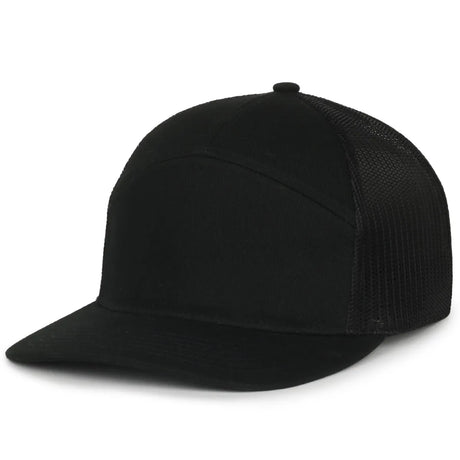 Outdoor Cap OC106 7-Panel Structured Trucker Hat Unisex Accessories Hats & Caps