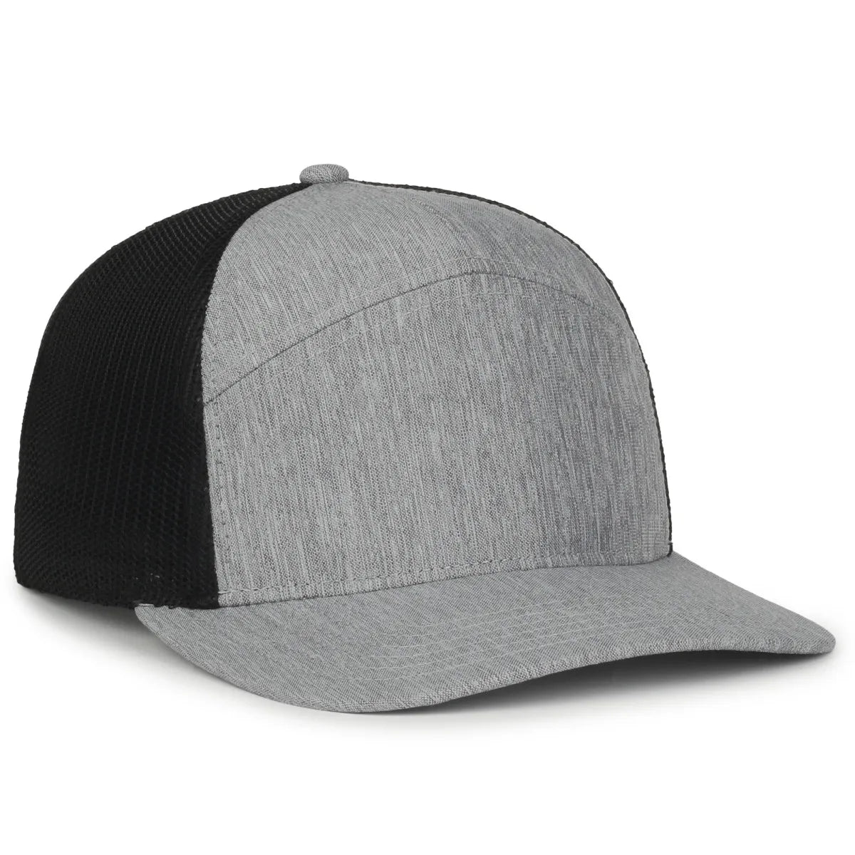 Outdoor Cap OC106 7-Panel Structured Trucker Hat Unisex Accessories Hats & Caps