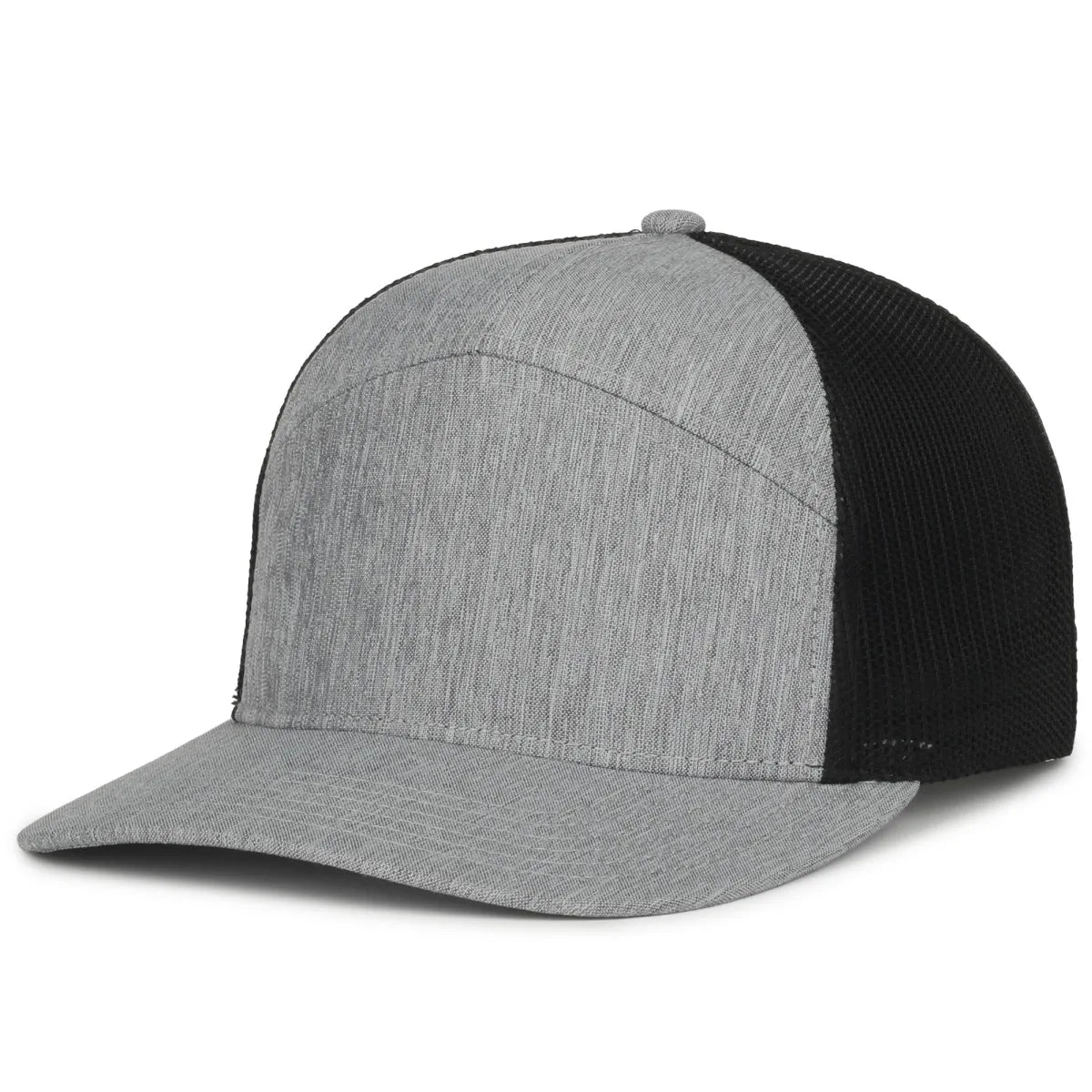 Outdoor Cap OC106 7-Panel Structured Trucker Hat Unisex Accessories Hats & Caps