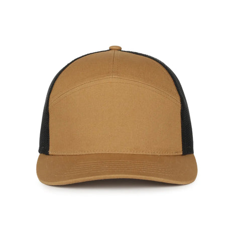 Outdoor Cap OC106 7-Panel Structured Trucker Hat Unisex Accessories Hats & Caps