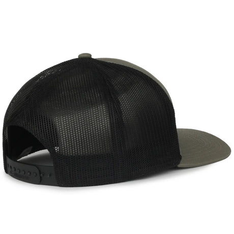 Outdoor Cap OC106 7-Panel Structured Trucker Hat Unisex Accessories Hats & Caps