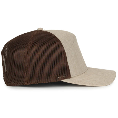 Outdoor Cap OC106 7-Panel Structured Trucker Hat Unisex Accessories Hats & Caps