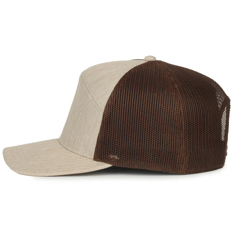 Outdoor Cap OC106 7-Panel Structured Trucker Hat Unisex Accessories Hats & Caps