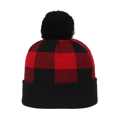 Outdoor Cap KNF-PLD Buffalo Plaid Solid Panel Beanie Unisex Accessories Hats & Caps