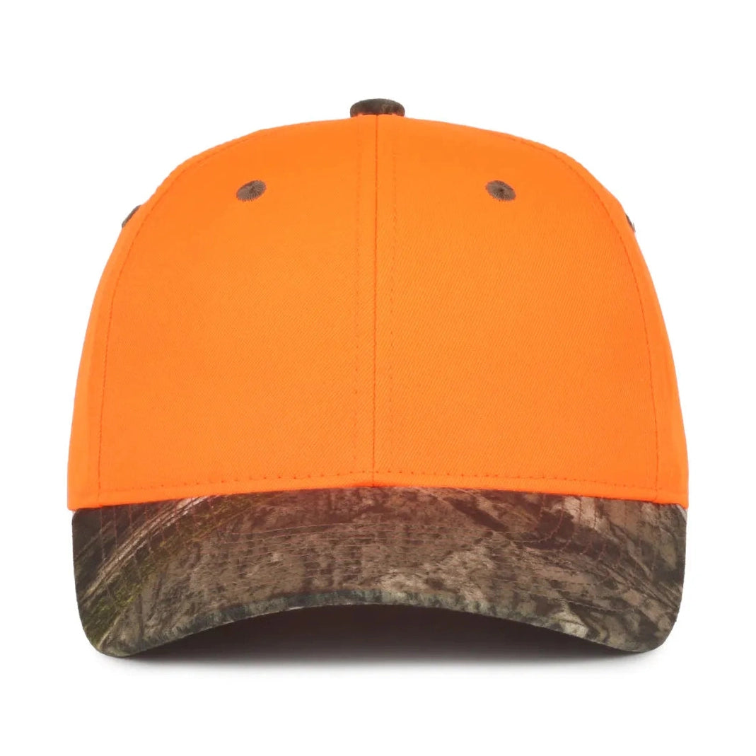 Outdoor Cap 202IS Blaze/ Camo Structured Solid Back Hat-2
