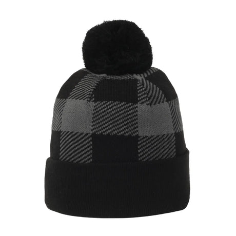 Outdoor Cap KNF-PLD Buffalo Plaid Solid Panel Beanie Unisex Accessories Hats & Caps