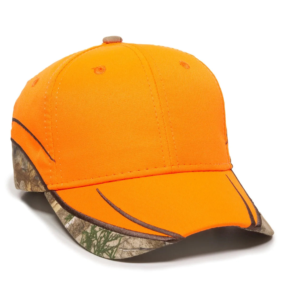 Outdoor Cap BLZ-615 Blaze/ Realtree Structured Solid Back Hat Unisex Accessories Hats & Caps