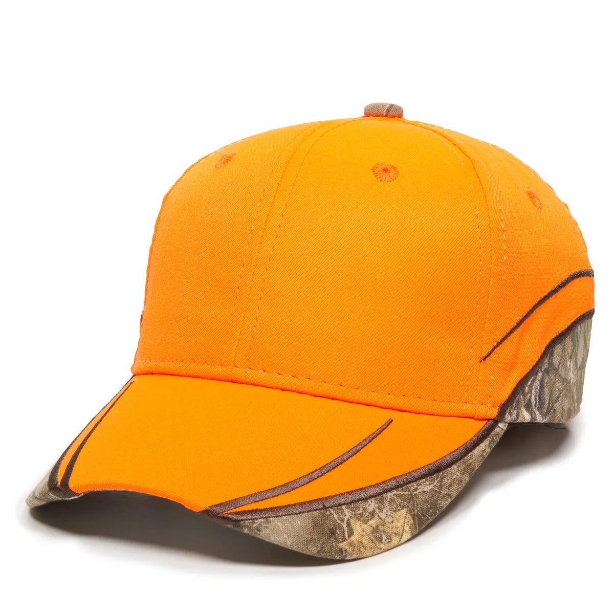 Outdoor Cap BLZ-615 Blaze/ Realtree Structured Solid Back Hat Unisex Accessories Hats & Caps