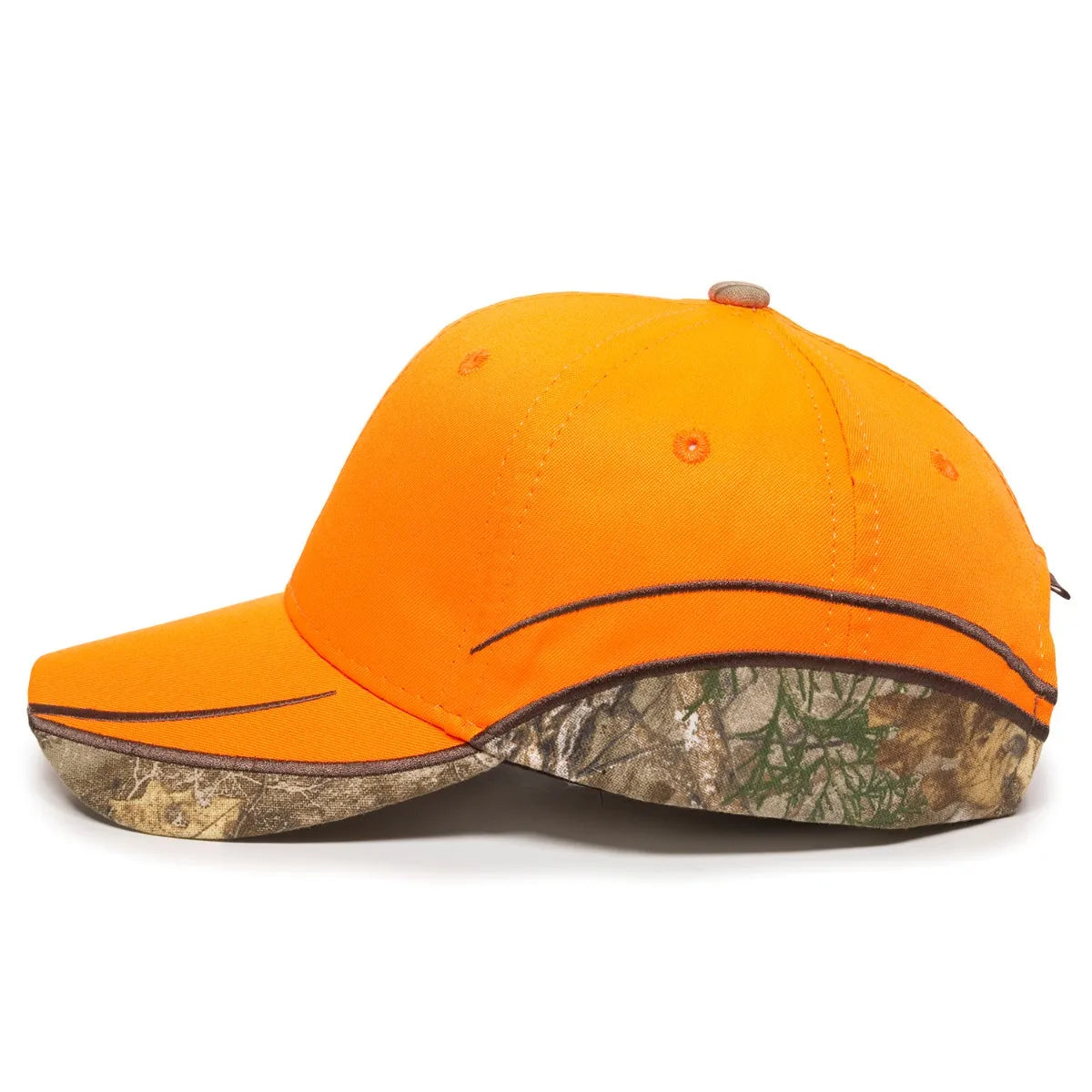 Outdoor Cap BLZ-615 Blaze/ Realtree Structured Solid Back Hat Unisex Accessories Hats & Caps
