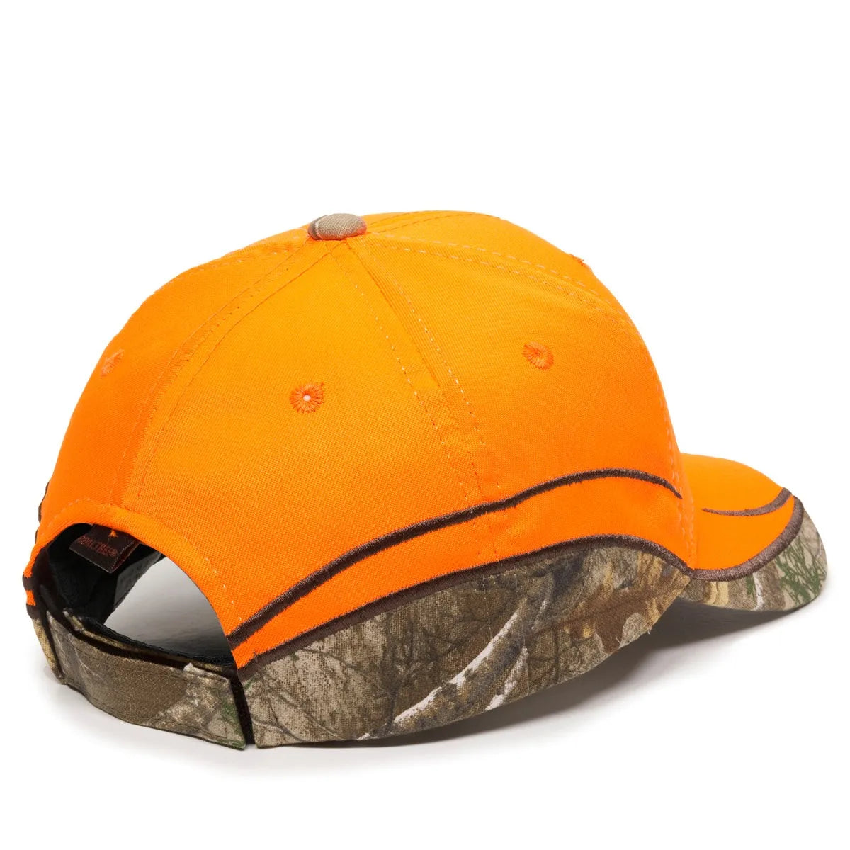 Outdoor Cap BLZ-615 Blaze/ Realtree Structured Solid Back Hat Unisex Accessories Hats & Caps
