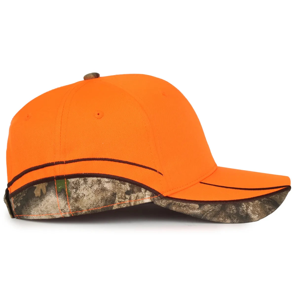 Outdoor Cap BLZ-615 Blaze/ Realtree Structured Solid Back Hat Unisex Accessories Hats & Caps