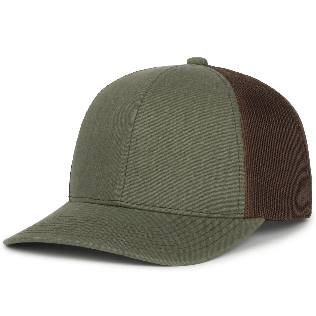 Outdoor Cap PDT20M Pigment Dyed Structured Trucker Hat Unisex Accessories Hats & Caps