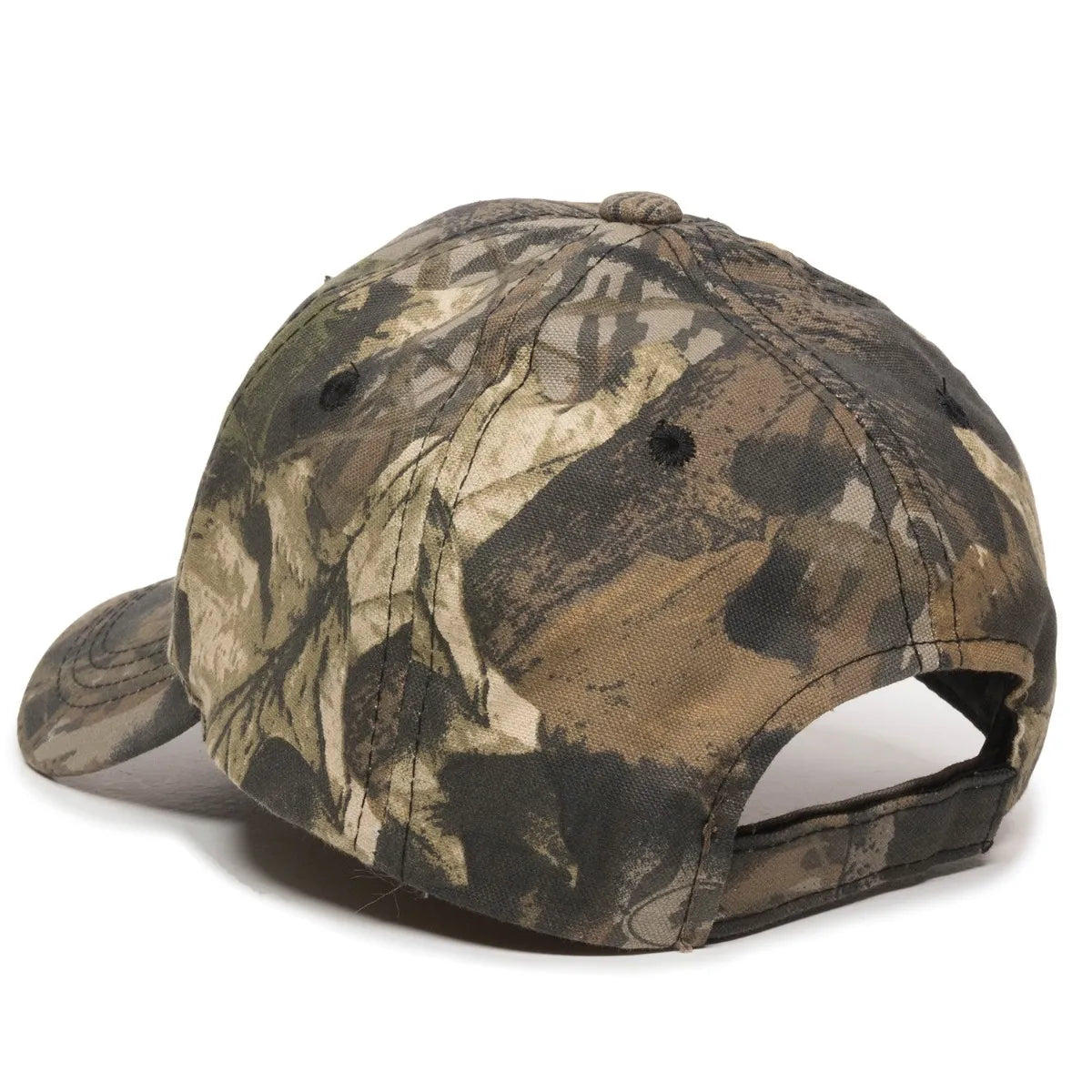 Outdoor Cap 401PC Camo Structured Solid Back Hat-6