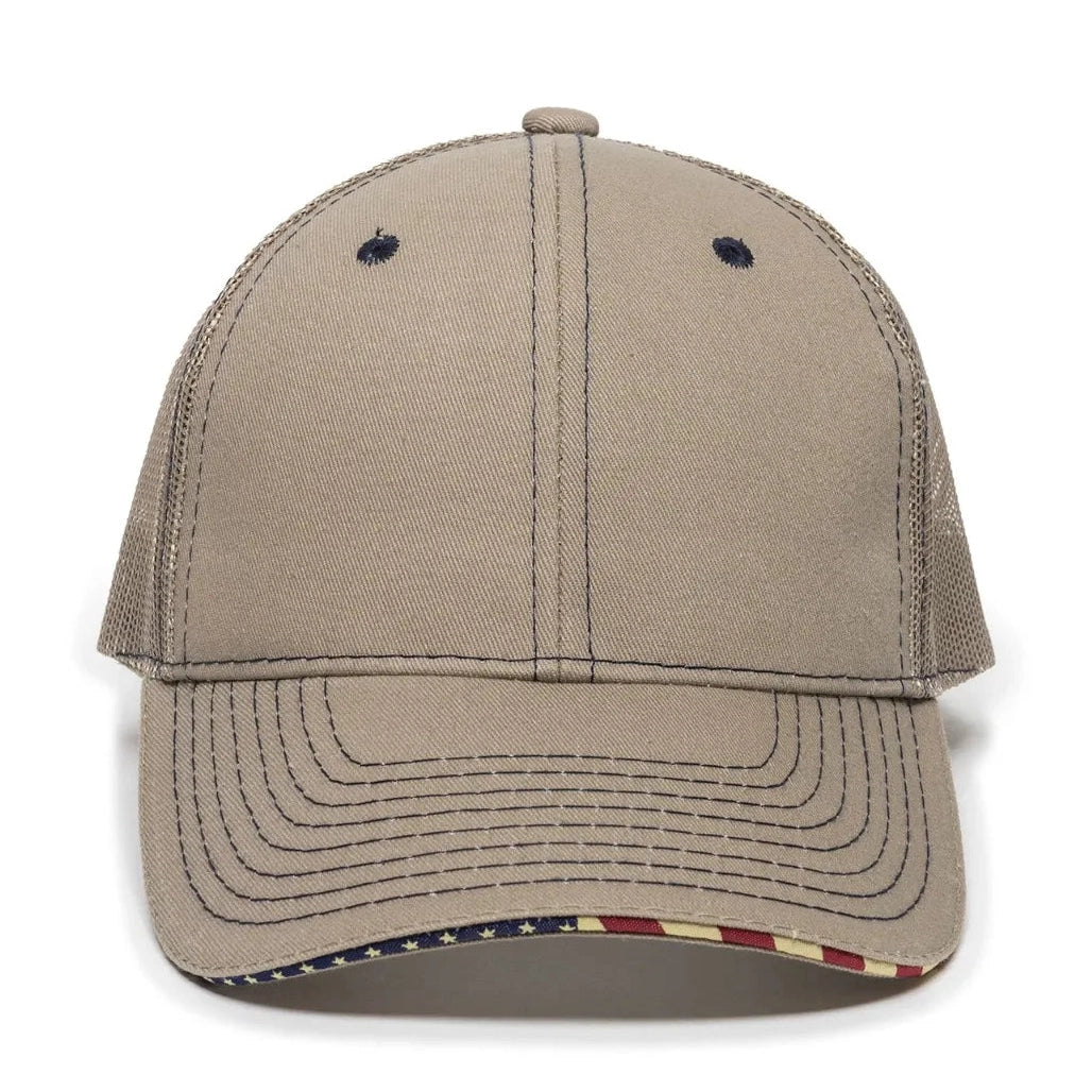 Outdoor Cap USA-800M Contrast Stitch Structured Trucker Hat-3