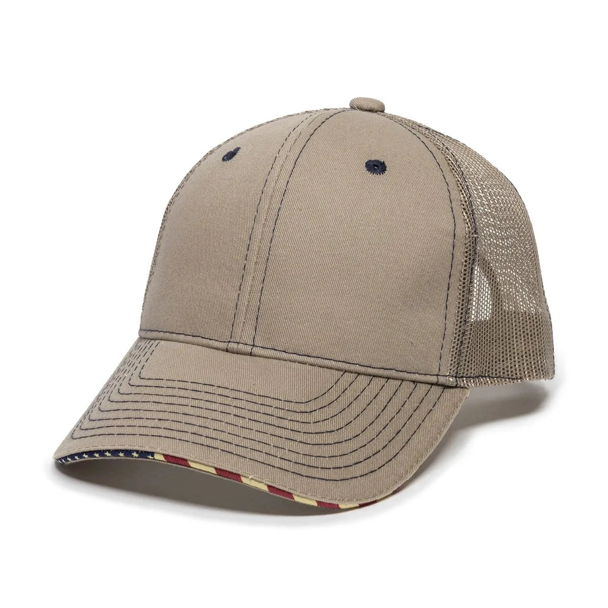 Outdoor Cap USA-800M Contrast Stitch Structured Trucker Hat-4