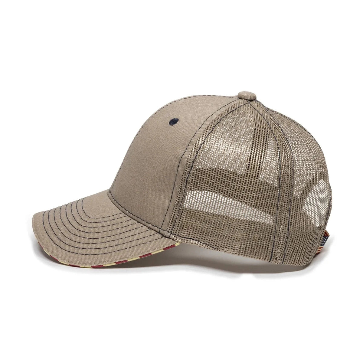 Outdoor Cap USA-800M Contrast Stitch Structured Trucker Hat-5