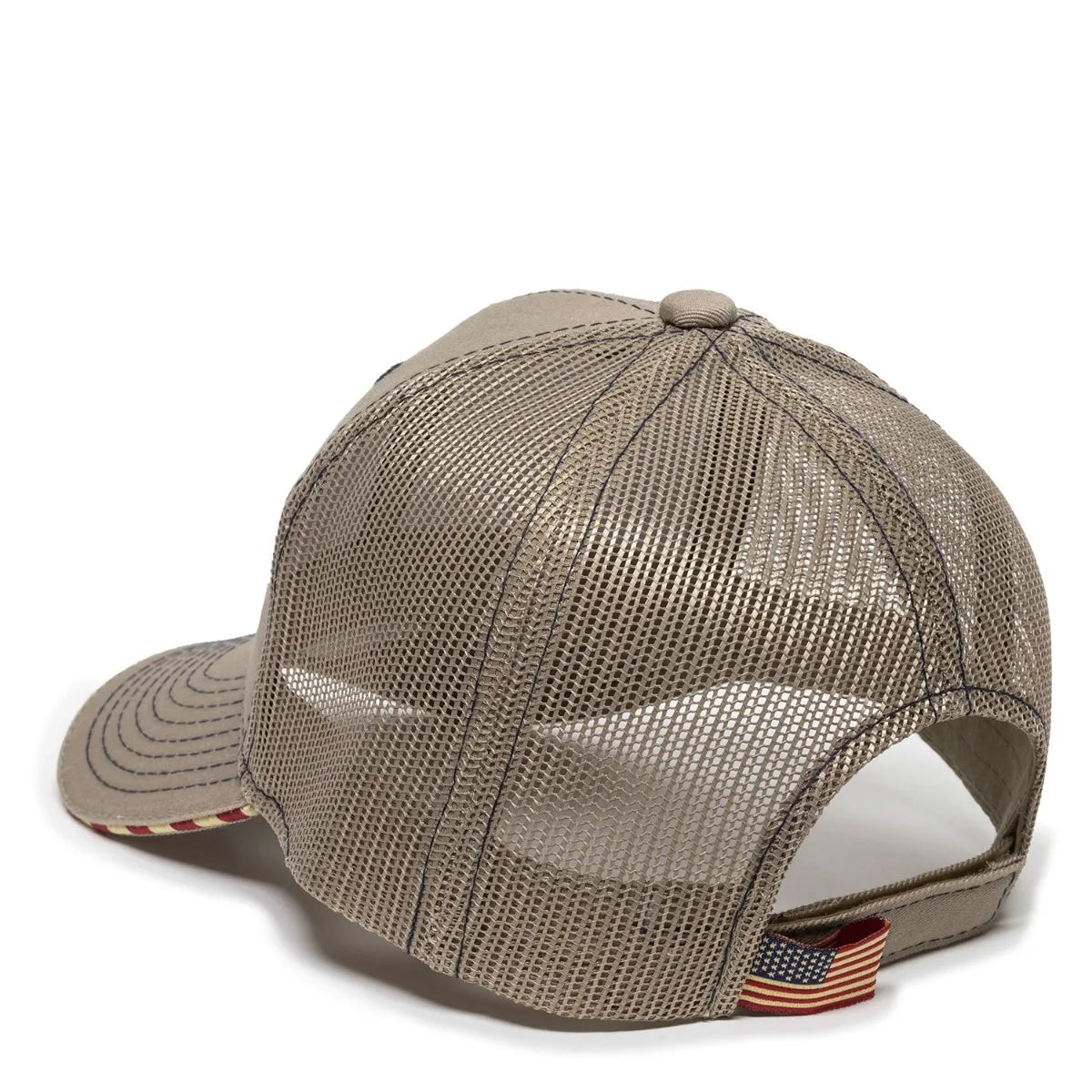 Outdoor Cap USA-800M Contrast Stitch Structured Trucker Hat Unisex Accessories Hats & Caps