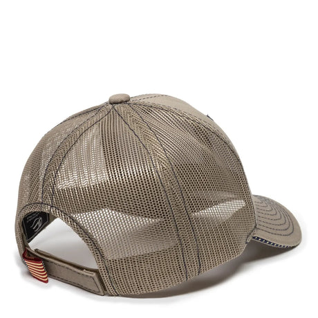 Outdoor Cap USA-800M Contrast Stitch Structured Trucker Hat Unisex Accessories Hats & Caps