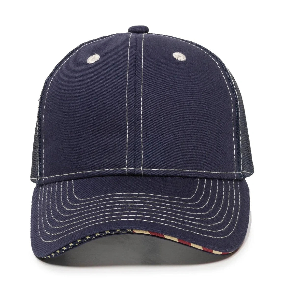Outdoor Cap USA-800M Contrast Stitch Structured Trucker Hat-3