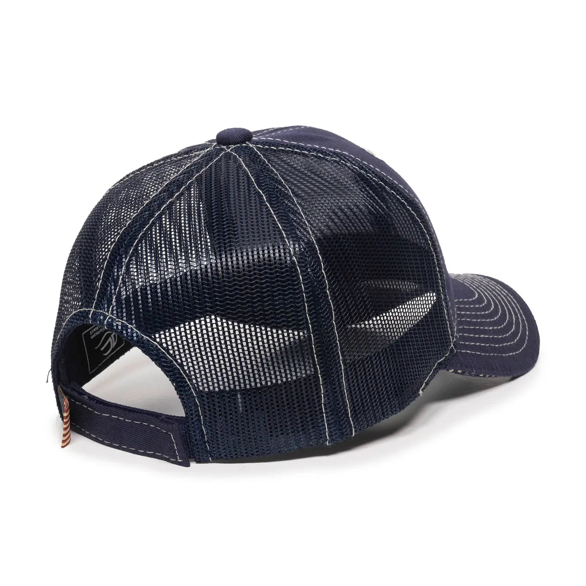 Outdoor Cap USA-800M Contrast Stitch Structured Trucker Hat Unisex Accessories Hats & Caps