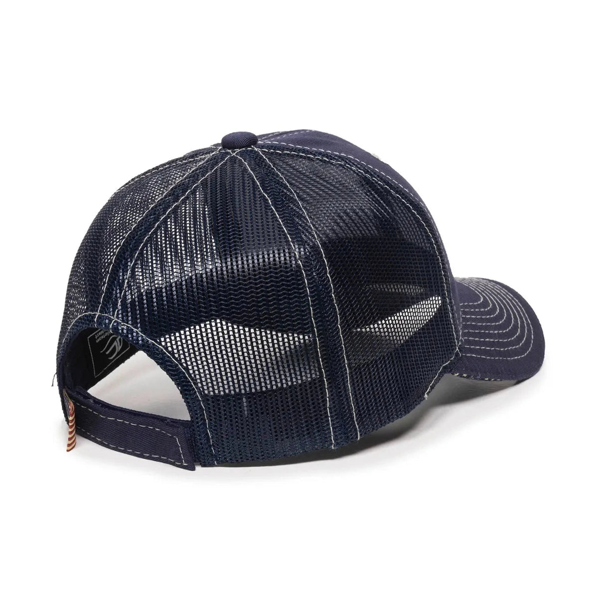 Outdoor Cap USA-800M Contrast Stitch Structured Trucker Hat-7