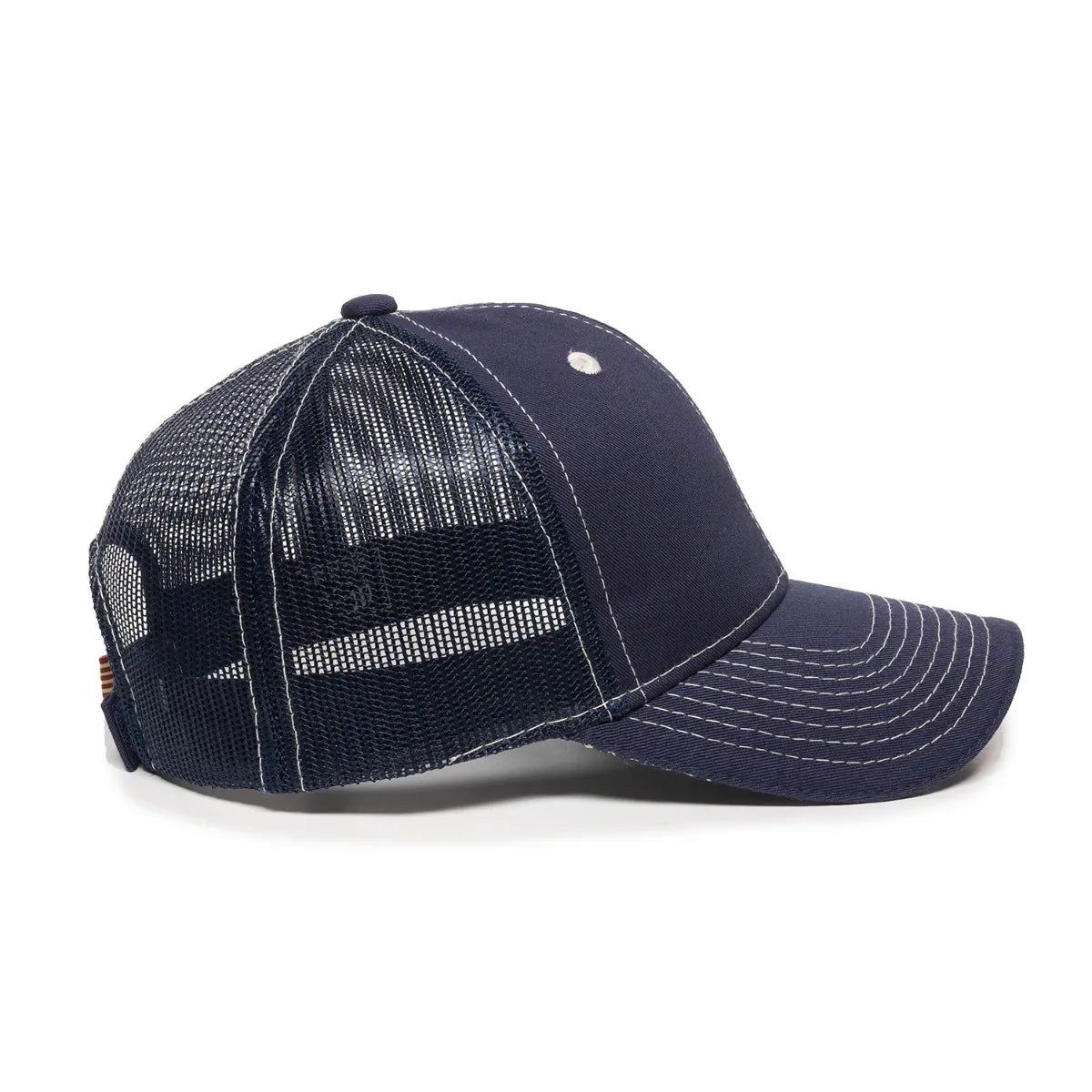 Outdoor Cap USA-800M Contrast Stitch Structured Trucker Hat-8