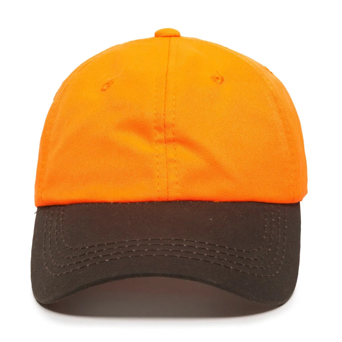 Outdoor Cap 553IS Blaze/ Dark Brown Unstructured Solid Back Hat Unisex Accessories Hats & Caps