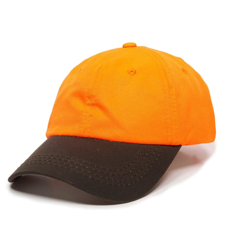 Outdoor Cap 553IS Blaze/ Dark Brown Unstructured Solid Back Hat Unisex Accessories Hats & Caps