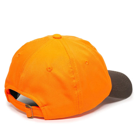 Outdoor Cap 553IS Blaze/ Dark Brown Unstructured Solid Back Hat Unisex Accessories Hats & Caps