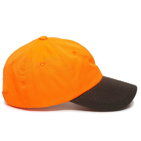 Outdoor Cap 553IS Blaze/ Dark Brown Unstructured Solid Back Hat Unisex Accessories Hats & Caps