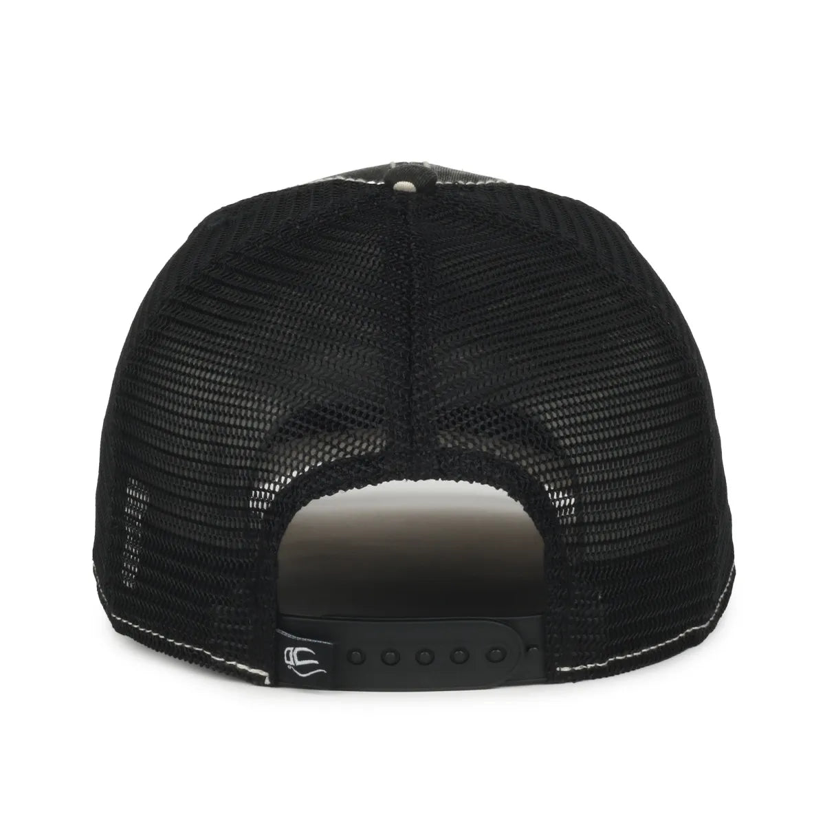 Outdoor Cap OC801P Holstein - Black Unstructured Trucker Hat-5