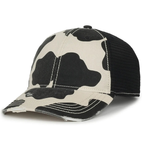 Outdoor Cap OC801P Holstein - Black Unstructured Trucker Hat Unisex Accessories Hats & Caps