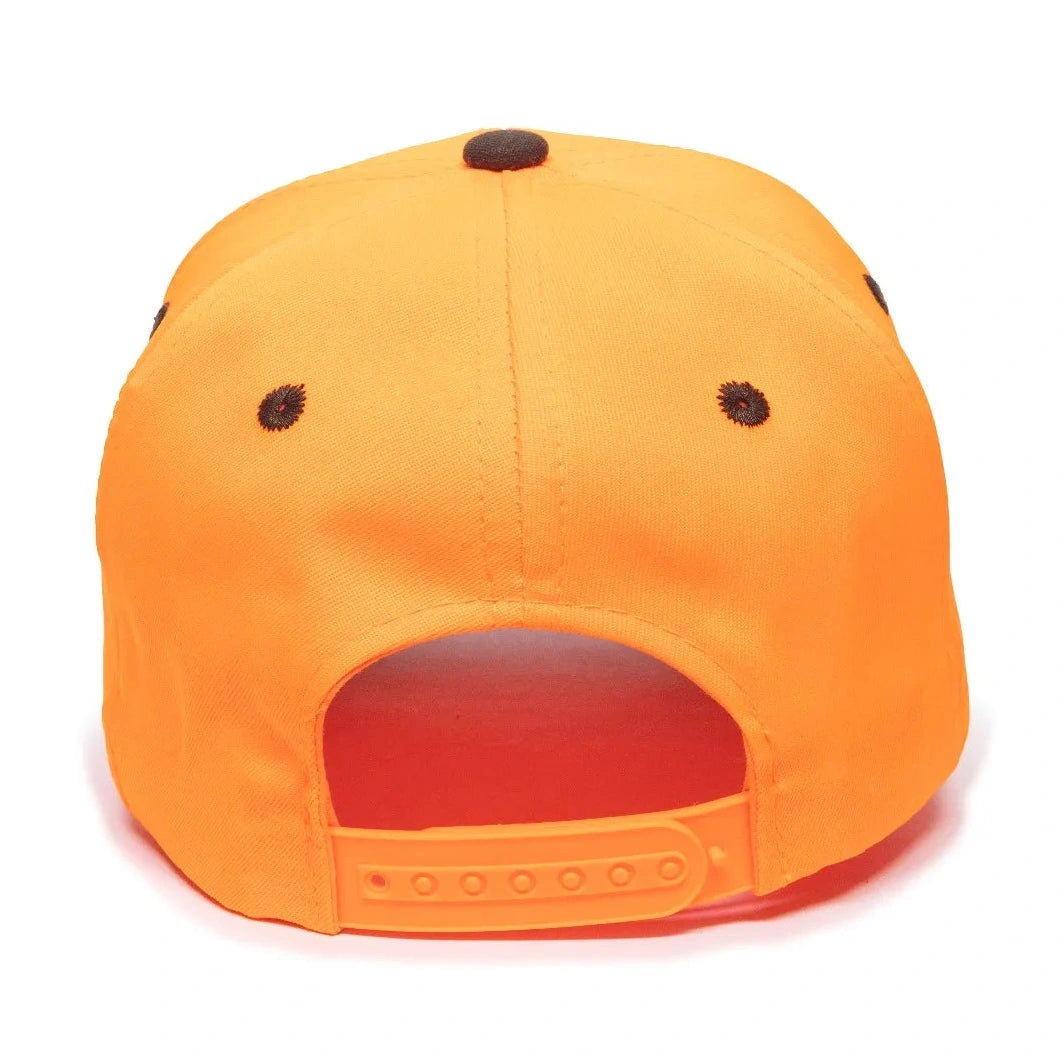 Outdoor Cap 550IS Blaze/ Dark Brown Structured Solid Back Hat-2