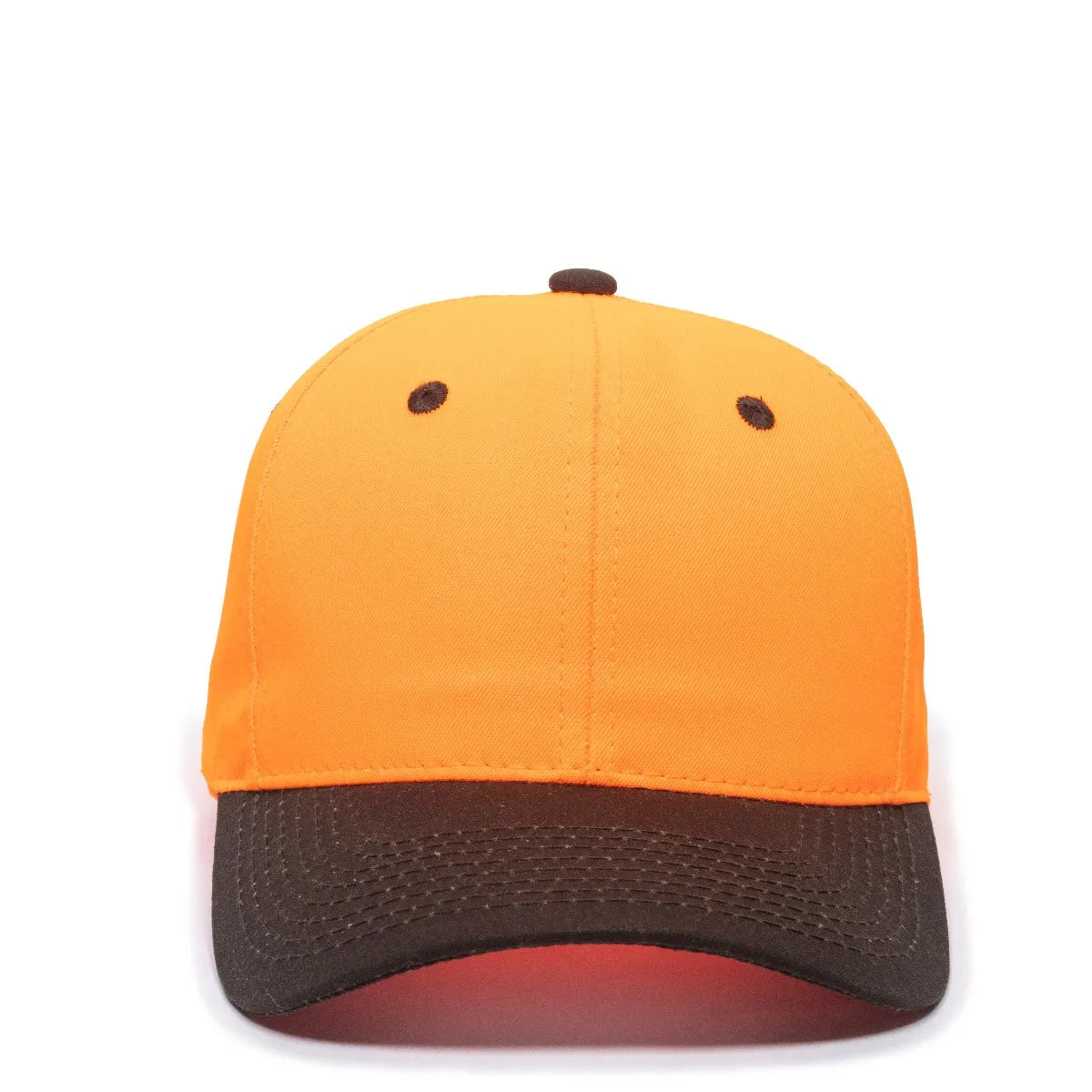 Outdoor Cap 550IS Blaze/ Dark Brown Structured Solid Back Hat-3