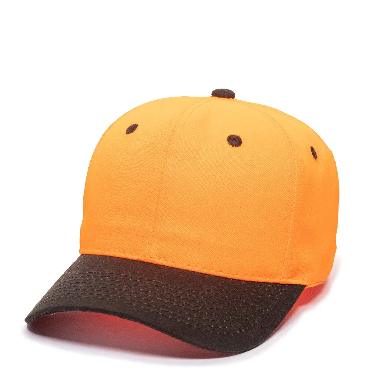 Outdoor Cap 550IS Blaze/ Dark Brown Structured Solid Back Hat-4