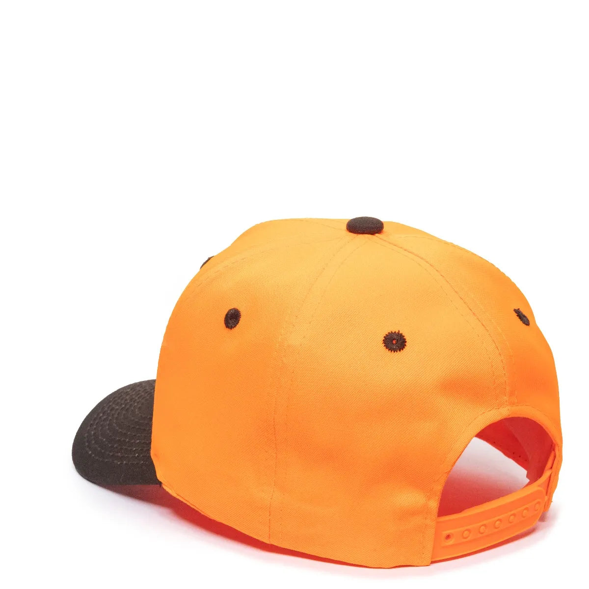 Outdoor Cap 550IS Blaze/ Dark Brown Structured Solid Back Hat-6