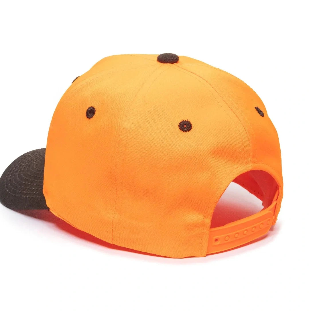 Outdoor Cap 550IS Blaze/ Dark Brown Structured Solid Back Hat-6