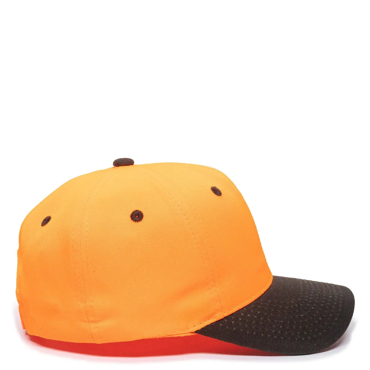 Outdoor Cap 550IS Blaze/ Dark Brown Structured Solid Back Hat-8