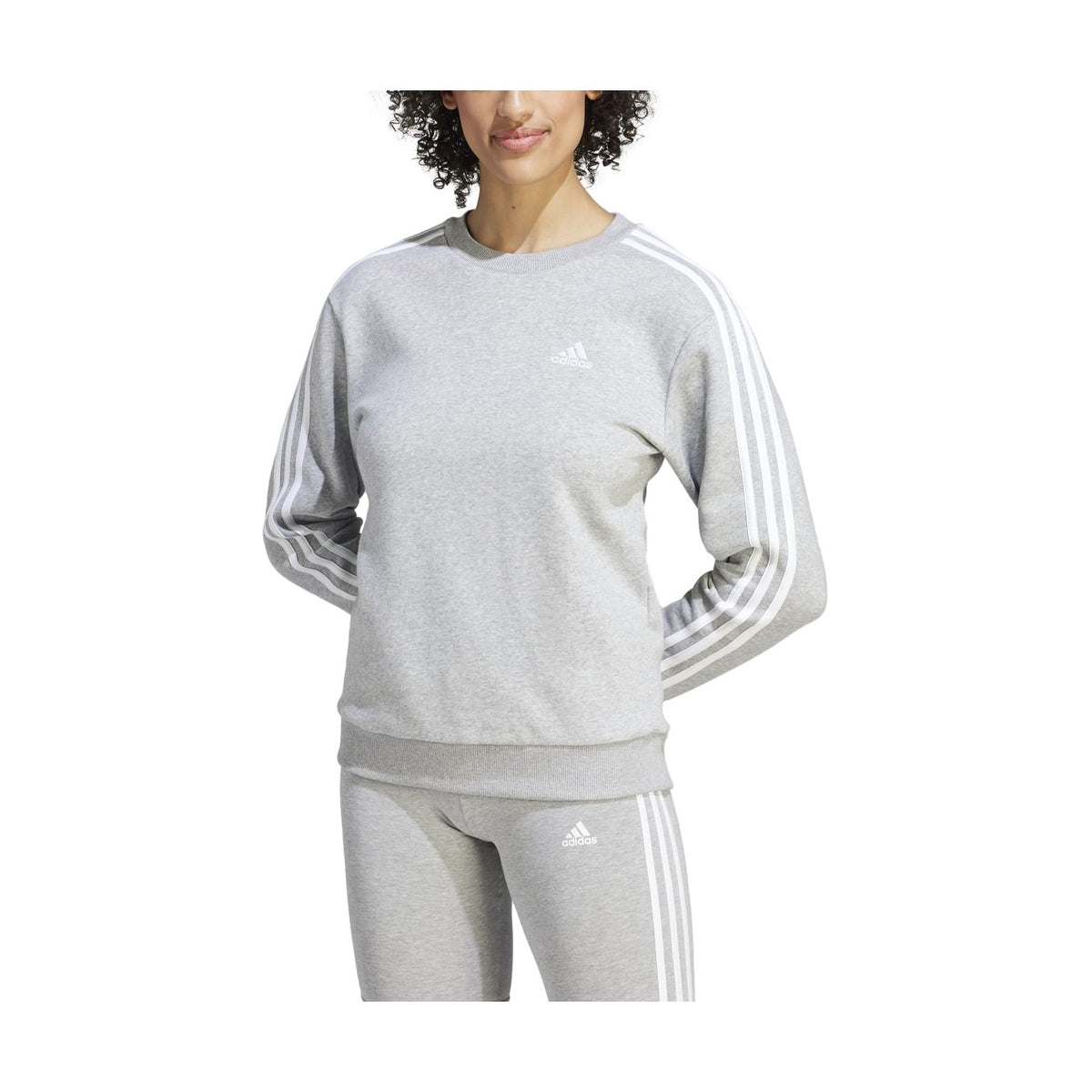 adidas Women's Essentials 3-Stripes Fleece Sweatshirt-3