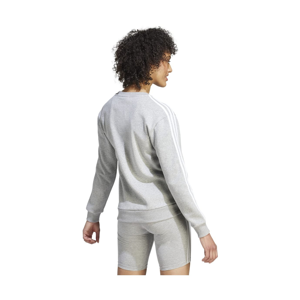 adidas Women's Essentials 3-Stripes Fleece Sweatshirt-4