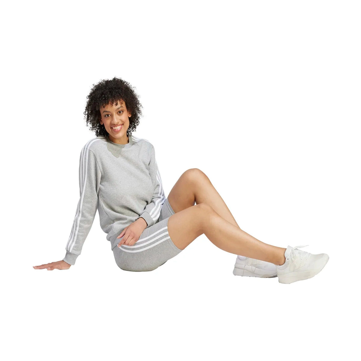 adidas Women's Essentials 3-Stripes Fleece Sweatshirt-5