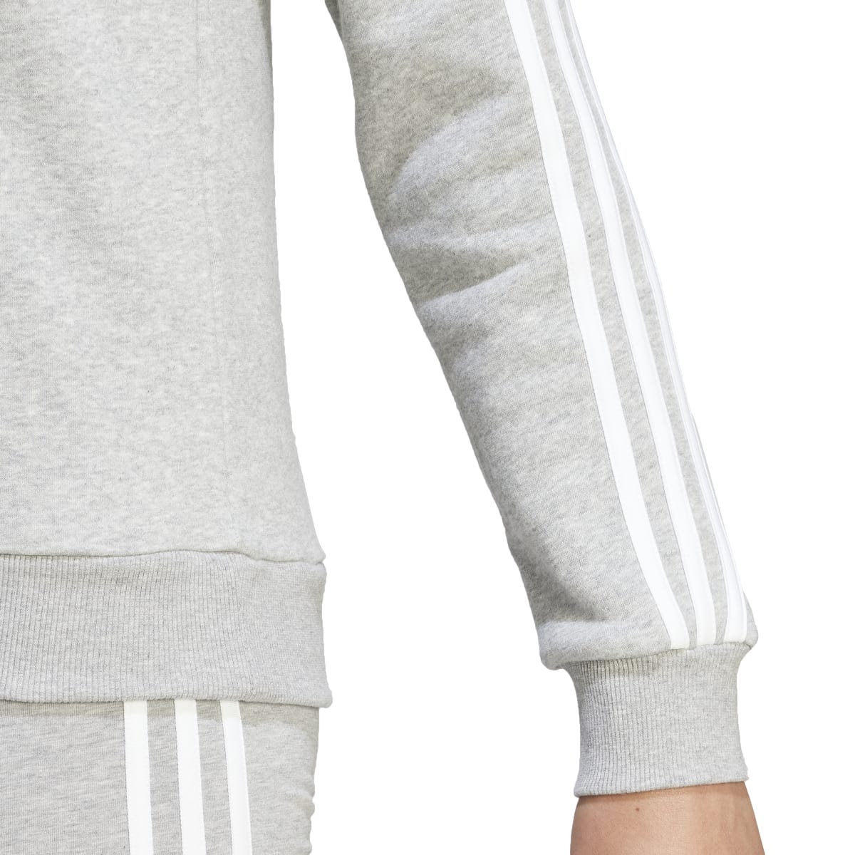 adidas Women's Essentials 3-Stripes Fleece Sweatshirt Womens Apparel Sweatshirts & Fleece