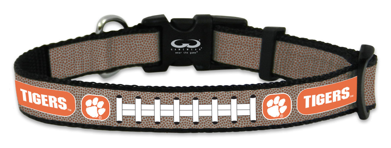 Gamewear Clemson Tigers Reflective Football Pet Collar Size Small Fan Gear NCAA Clemson Tigers