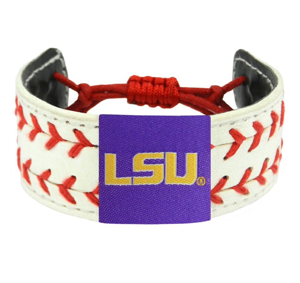 Gamewear LSU Tigers Classic Two Seamer Baseball Bracelet Fan Gear NCAA LSU Tigers