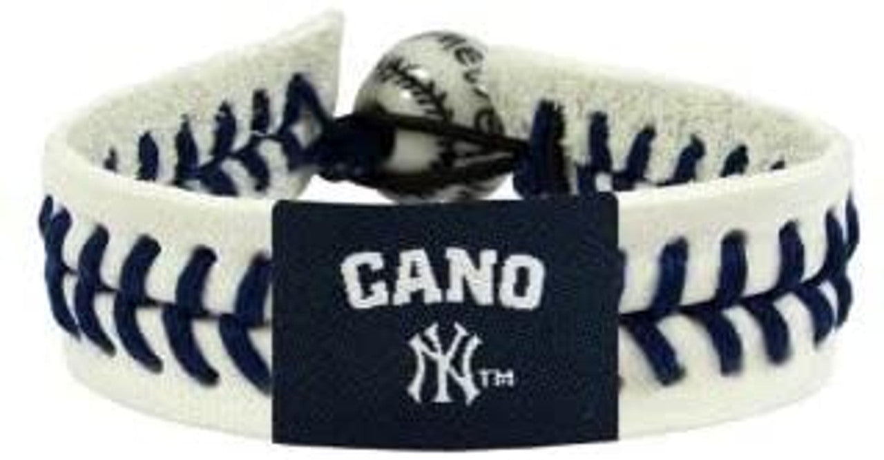 Gamewear New York Yankees Robinson Cano Genuine Baseball Bracelet Fan Gear MLB New York Yankees