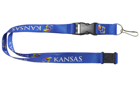 Aminco Kansas Jayhawks Blue Lanyard Fan Gear NCAA Kansas Jayhawks