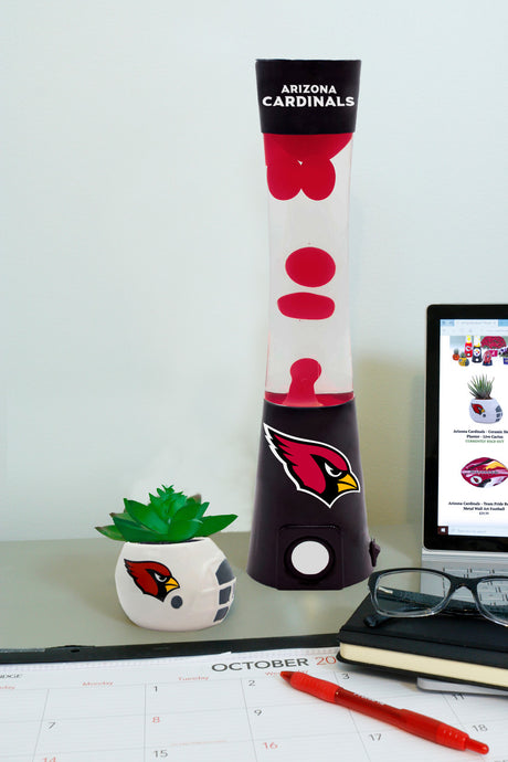 Sporticulture Arizona Cardinals Bluetooth Speaker Magma Lamp Fan Gear NFL Arizona Cardinals