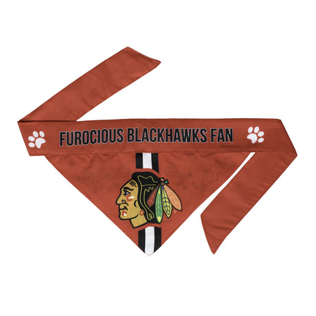 Little Earth Chicago Blackhawks Pet Bandanna Size Medium - Special Order Fan Gear NHL Chicago Blackhawks