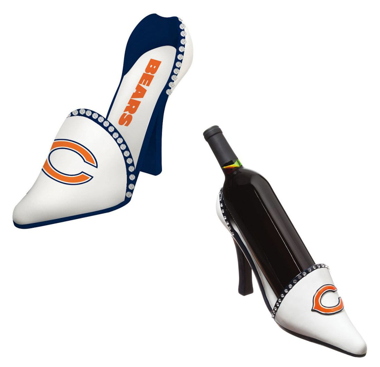 EVERGREEN Chicago Bears Decorative Shoe Wine Bottle Holder Fan Gear NFL Chicago Bears